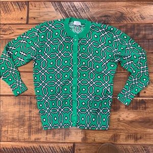 Green Cardigan NWOT